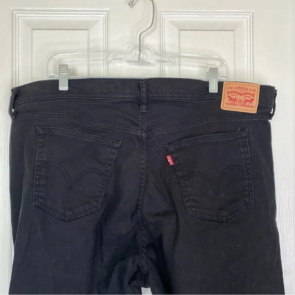 LEVI'S Wedgie Skinny Fit Jeans Black Size 22W - Picture 8 of 11